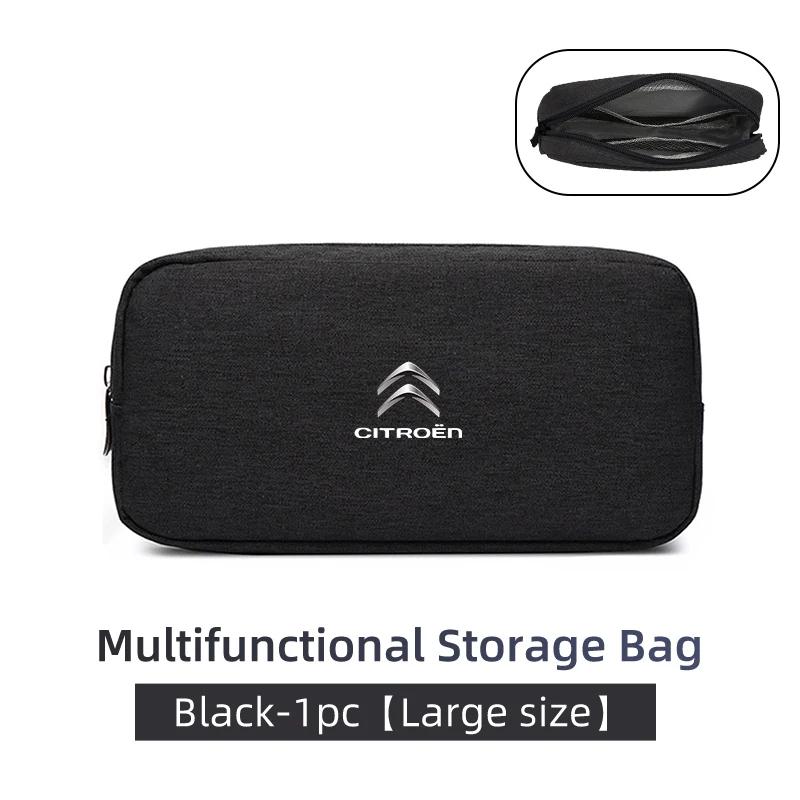 Oxford Car Digital Organizer Waterproof Data Cable Storage Bag For Citroen Jumper Celysee Cactus Picasso Aircross Saxo Grand