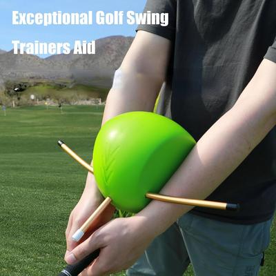 Golf Swing Trainer Connects Ball To Correct Arm Movements and Improve Skills
