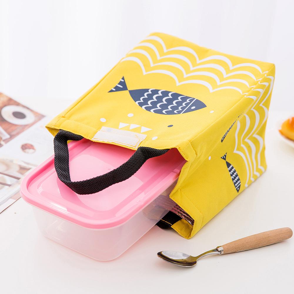 Tragbare Unisex-Lunchtaschen Wasserdicht Lebensmittel Picknick Lunchbox Tasche Isoliert Damen Kühltaschen Frisch Bento Beutel