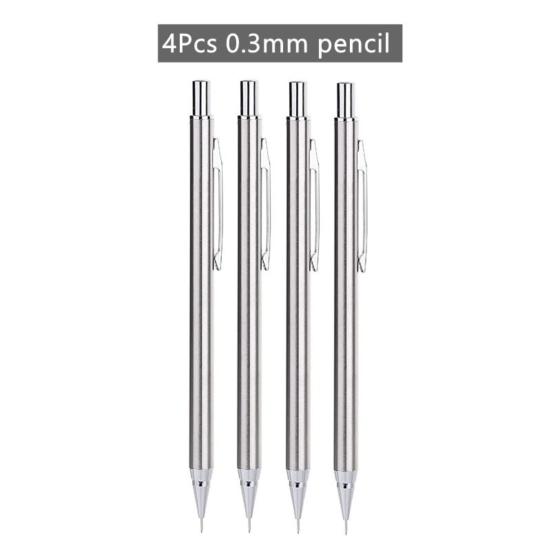 Professional Mechanical Pencil Set 0.5 0.7 0.9 0.3mm Full Metal Art Drawing Painting Automatic Pencil Office School Supplies