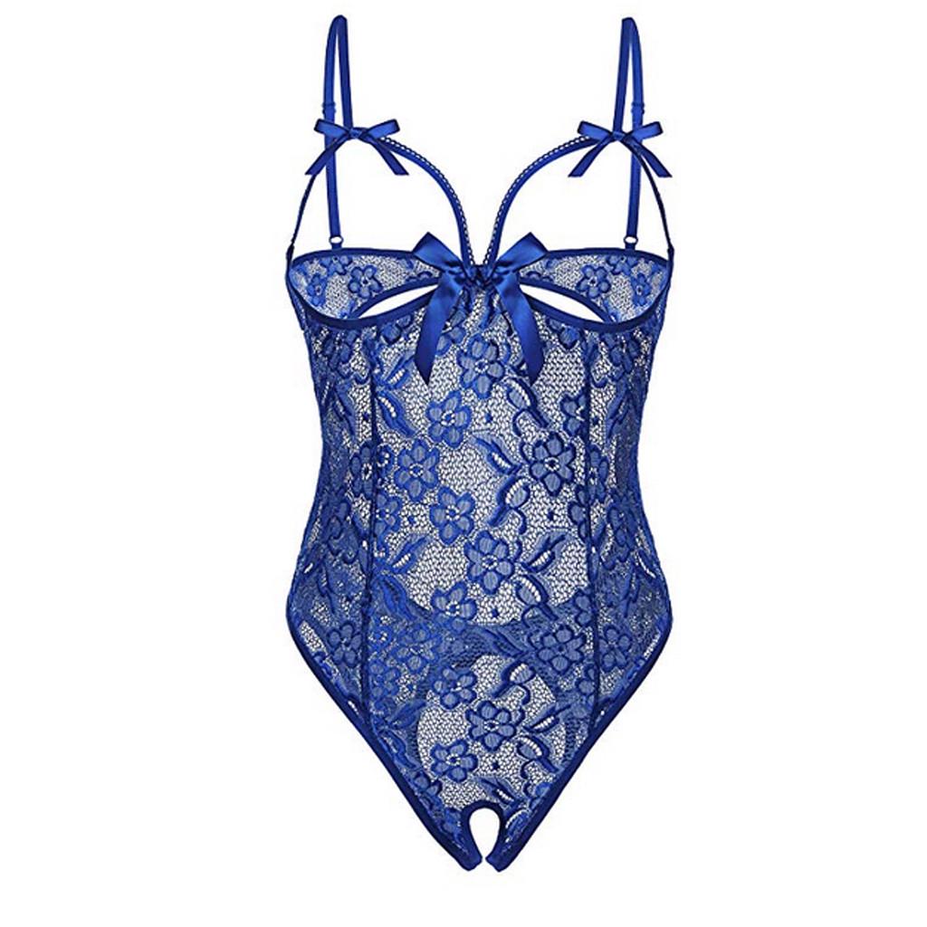 Women Lace Sexy Lingerie One-Piece Garment Lace Pajamas Underwear