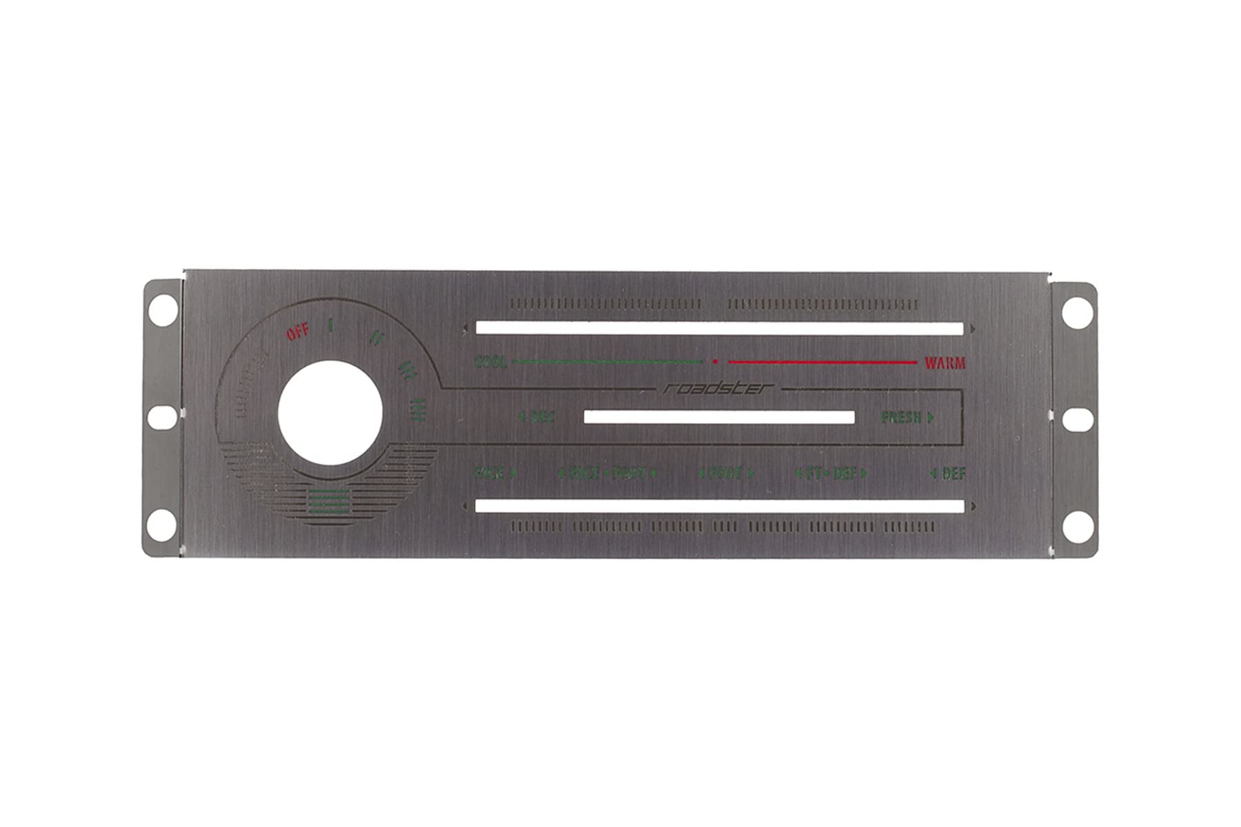 

JAS PERFORMANCE JP-2132 Air Conditioner Panel Roadster NA6C NA8C Green Backlight Stainless Hairline зелёный