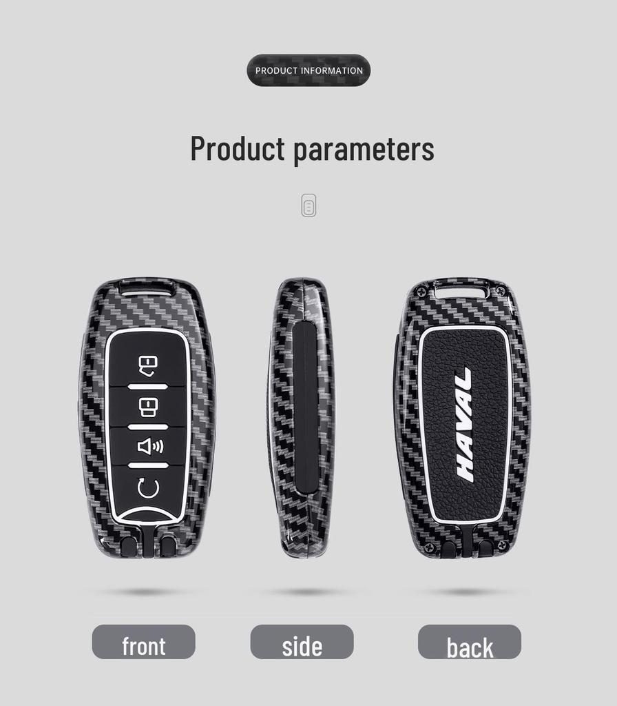 Great Wall Haval Key Cover for H6S, H9F7X, Big Dog, First Love, M6, Black & White Cat, Red Rabbit with Shell Buckle