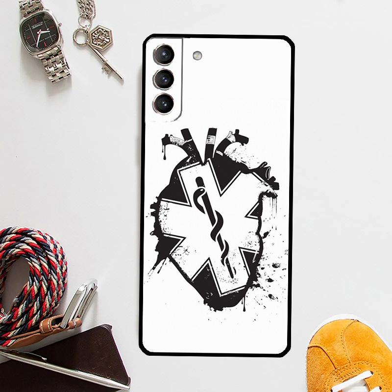 Star Of Life Case For Samsung Galaxy S25 Ultra S21 S22 S23 S24 Ultra S9 S10 S20 Plus S25 FE Cover Coque