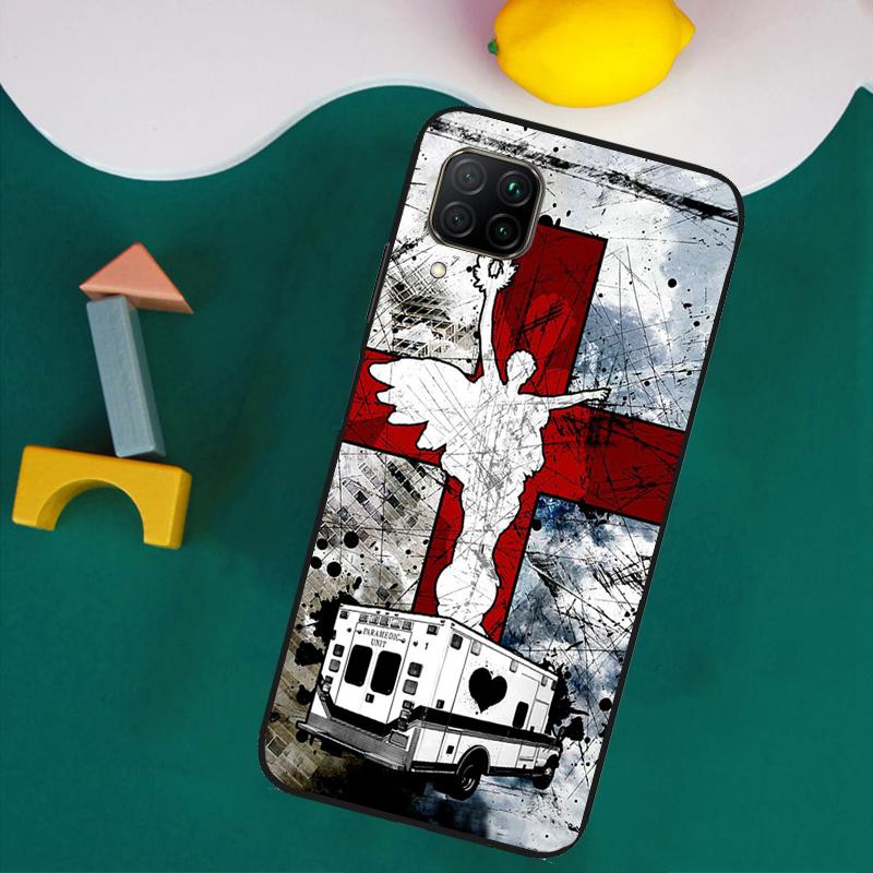EMT EMS Ambulance For Huawei Nova Y73 Y72 Y70 Y90 Y60 Y61 Y91 12s 12i 11i 8i 9 10 SE P40 Lite P30 P60 Pro Case