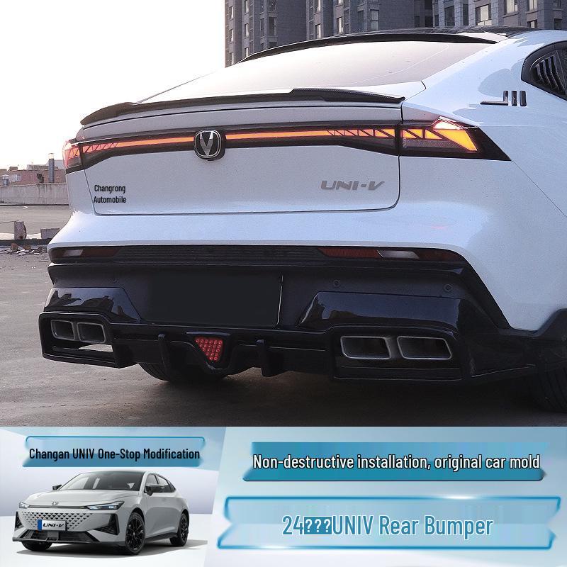 Dedicated Rear Diffuser & Spoiler for Changan Univ Sport Version - 24 Models Rear Bumper Modification Parts