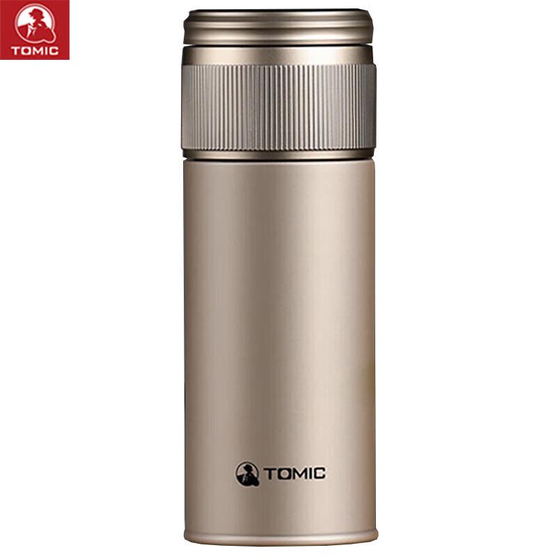 TOMIC Ceramic Lined Tea Infuser Insulated Bottle