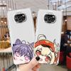Custodia Cover per Xiaomi Poco X3 NFC X3 Pro M3 F3 Redmi 9 10 10C 9A 9C K40 Pro F1 9C Note 9S Silicone Carina Q Genshin Impact Capa