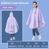 With Gloves Waterproof School Raincoat Detachable Clear Brim Outdoor Rain Cloak  for Boys and Girls