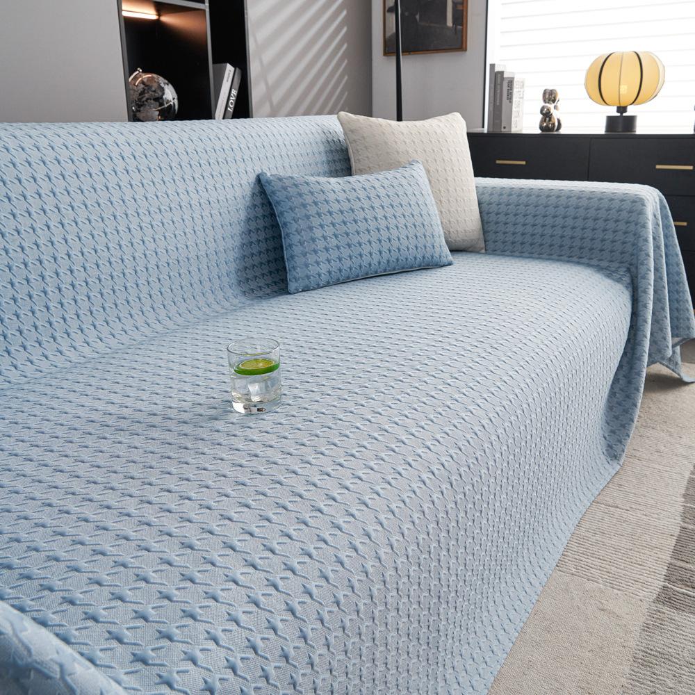 Summer Ice Silk Sofa Cover Towel Cool Feeling Sofa Cover Simple Modern Summer Anti-Scratching Summer Mat Sofa Cushion