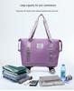 Expandable Waterproof Travel Bag with Universal Wheels and Dry/Wet Separation - Large Capacity for Students, Business, and Maternity Trips