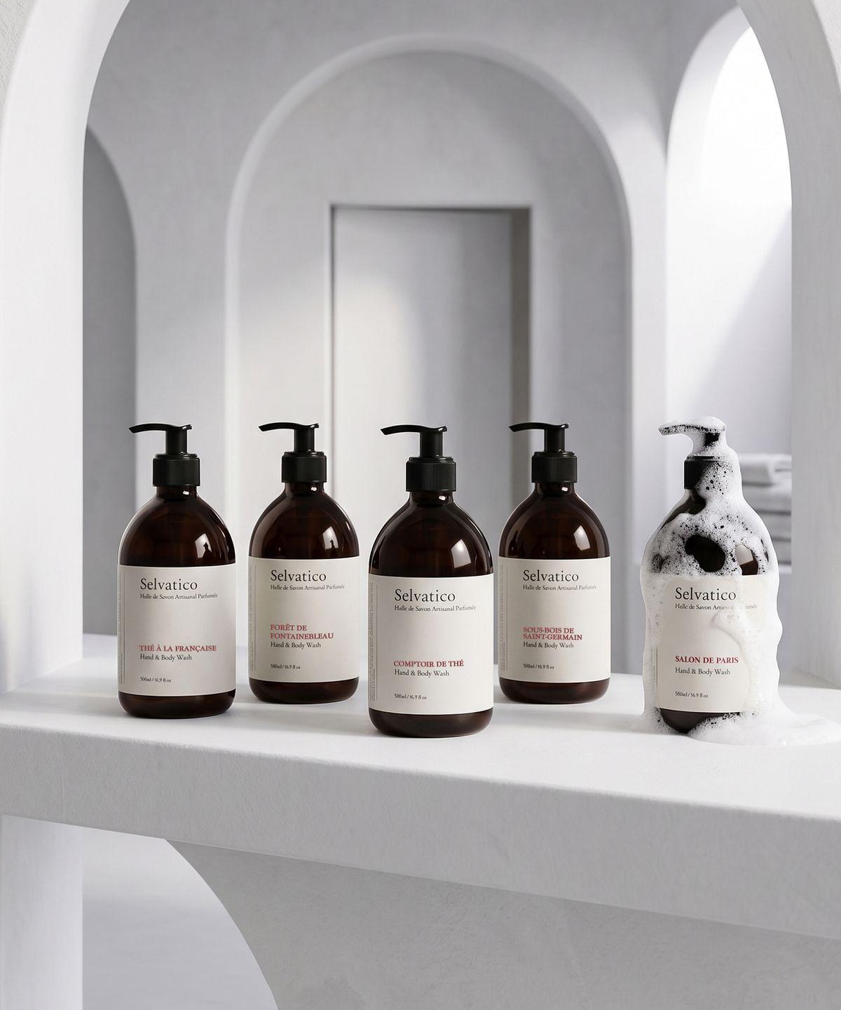 Hand & Body Wash 500ml (Select 1 of 5) Salon de Paris