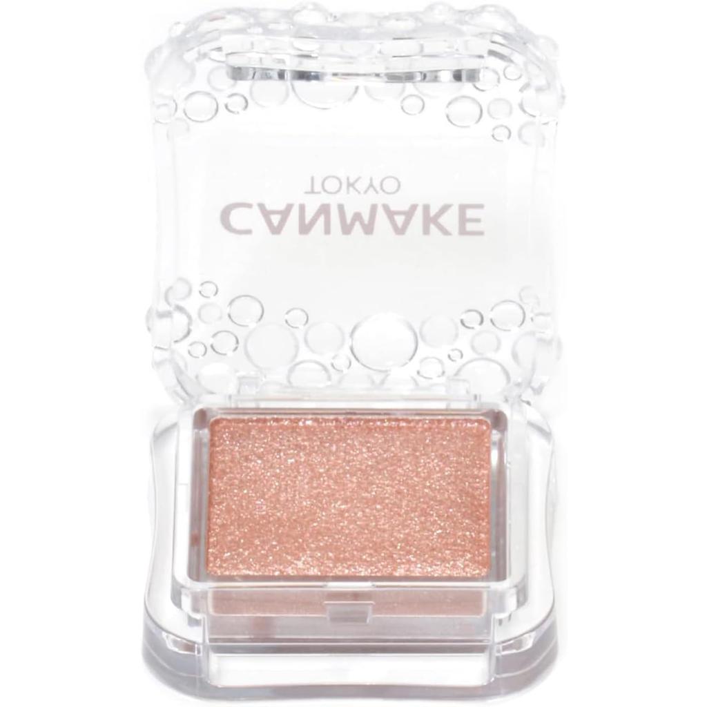 CANMAKE City Light Eyes 04 Chamois Pink Single Eyeshadow Glitter Pearl Coral Pink 1.0g