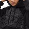 Coach SS25 Color Block Signature Long Sleeve Hoodie Men Hoodies Charcoal CY583-R8E