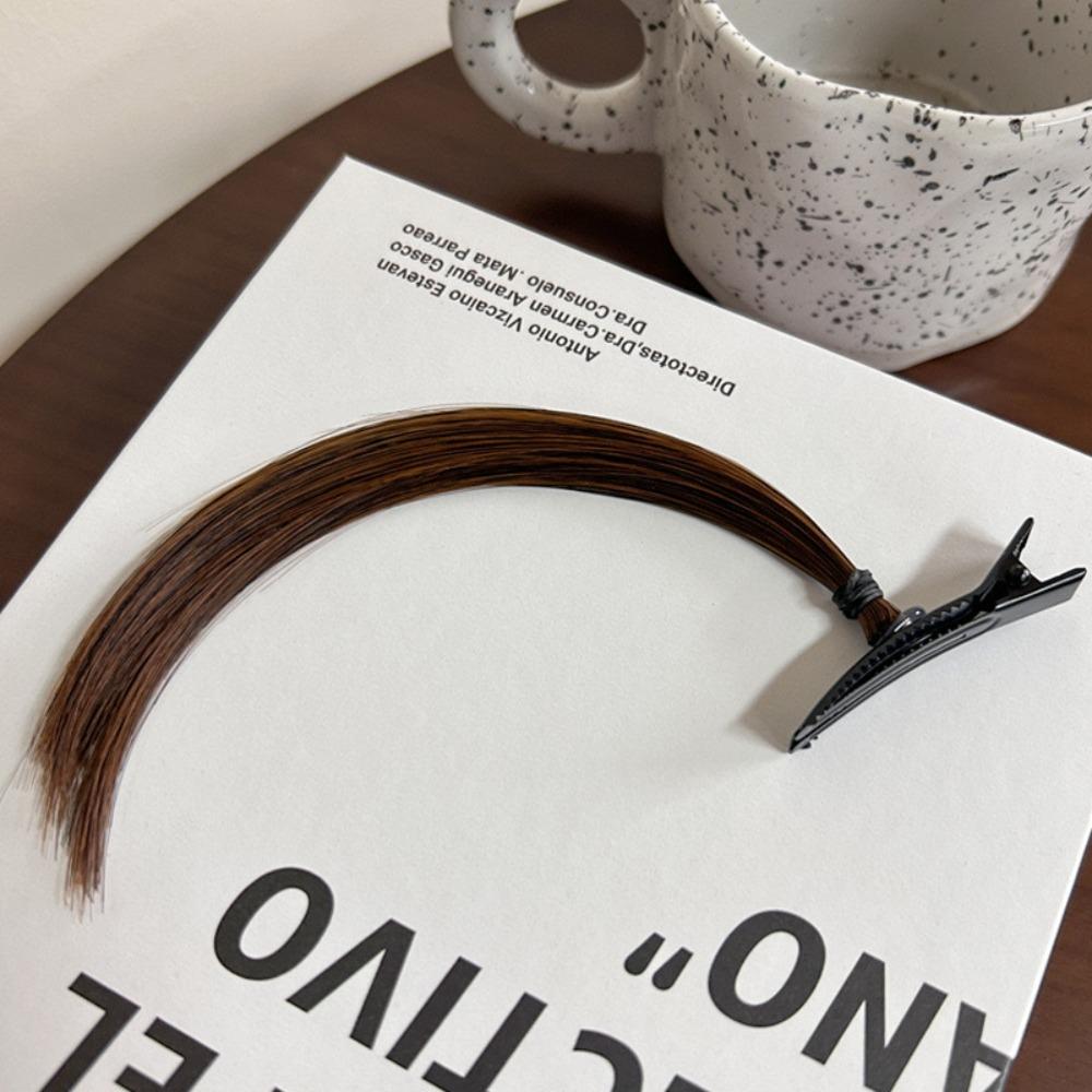 

Stand of Hair Shaped Hair Hairpins Small Hair Accessory New Hair Barrette Brown 1