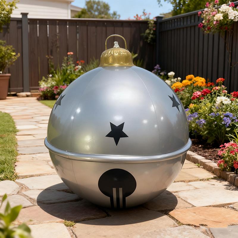 Inflatable Balls Large Christmas Ornament Inflatable Ball For Holiday Decor Weatherproof Outdoor Feature Festive Lawn Decoration