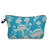 Sea Life Printed Cosmetic Bag, Travel Nail Polish Storage Bag, Classic Versatile Wash Bag