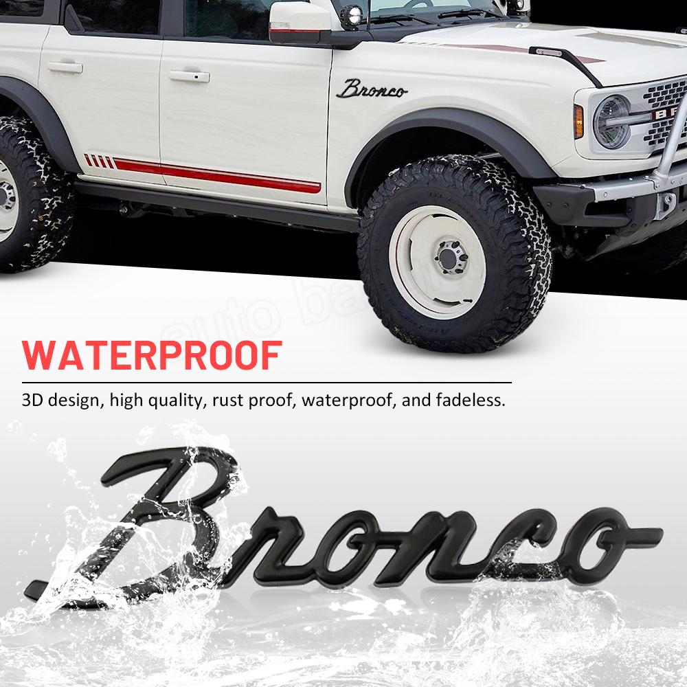 Bronco Decals Emblems 3D Nameplate Car Decal Logo Letter Sticker for Ford Bronco Sport 2022   4-Door