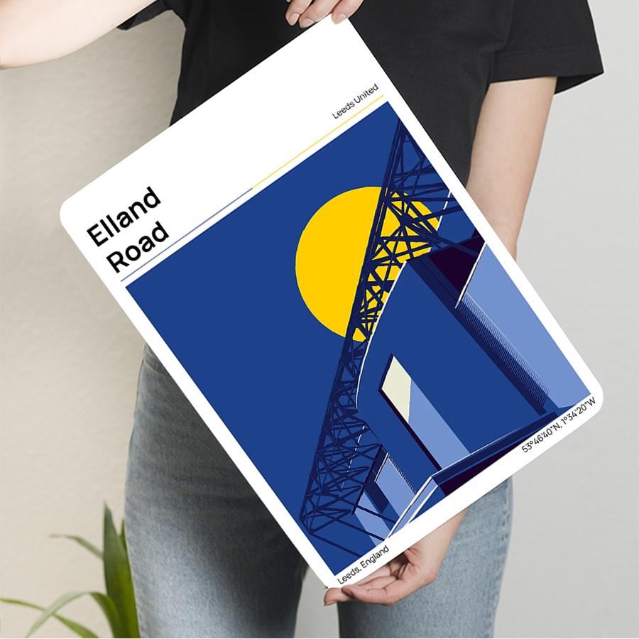 Elland Road Stadium Metal Wall Art Leeds United FC England Football Club Decorative Iron Painting Souvenir