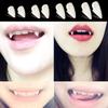 1/4Pair Realistic Teeth Zombie Teeth Resin Cosplay Fake Teeth Halloween Fangs  Cosplay Costume