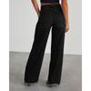 Neue Damen Vintage Gewaschene Gerade Bein Jeans, Lockere Passform Breite Beine Bodenlange Denim Hosen für Lässige Streetwear