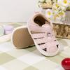 Infant Girls' Non-Slip Closed Toe Sandals (0-1 Year) with Soft Sole & Velcro