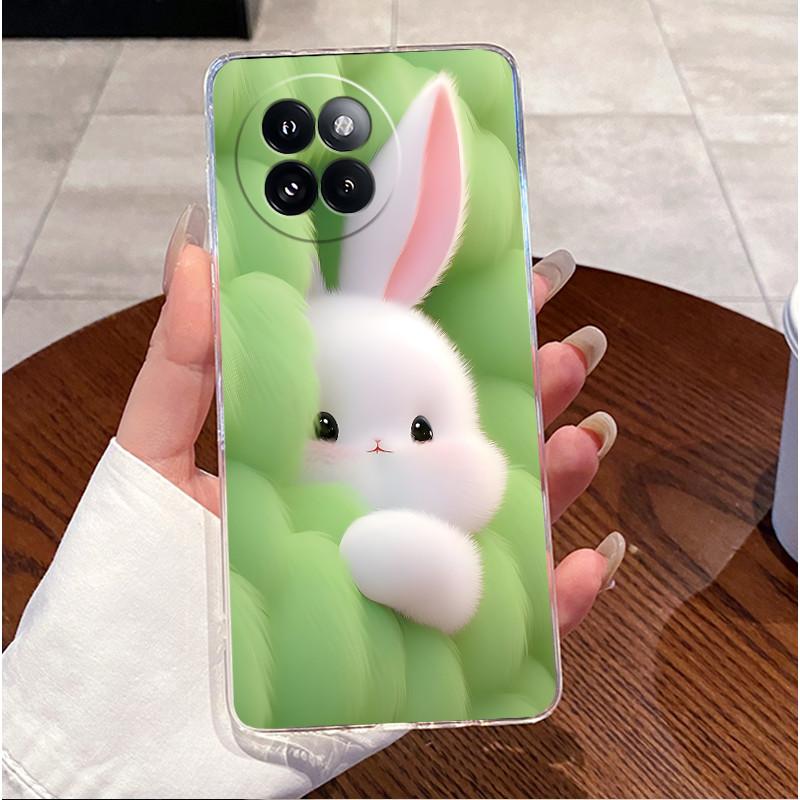 For Xiaomi Civi 4 Pro Case Clear Luxury Cute Love Rabbit Funny TPU Soft Silicone Back Cover For Xiaomi 14 Civi 4Pro Phone Case
