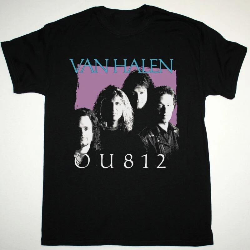 

Vtg VAN HALEN Band OU812 Cotton All Size Black T Shirt Loose and Breathable Men s and Women s Same Crew Neck Pure Cotton T-shirt 4XL
