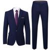 Korean Style Slim Fit Men's Professional Wedding Suit Set