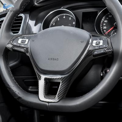 Autopríslušenstvo ABS vzor uhlíkových vlákien Obloženie krytu volantu pre VW Golf 7 MK7 Jetta Passat B8 Nové Polo Sharan Tiguan