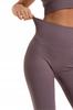 Women's Ribbed Sports Leggings with High Waist Training MORAJ VIOLET L/XL
