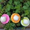 Halloween Skull Garden Stakes 3Pcs/Set Stakes, Chrysanthemum Yard Resin Decorative Plant Flower Ornaments for Lawn Patio Bed Decoration