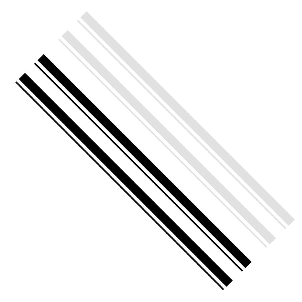 2Pcs Stripe Car Decal Graphic Universal Waterproof Self Adhesive Removable Racing Automotive Door Body Sticker Stripe Car Decal