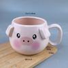 Cute Ceramic Pig Mug Cartoon Animal Coffee Cup Women Girls Home Kitchen Gift