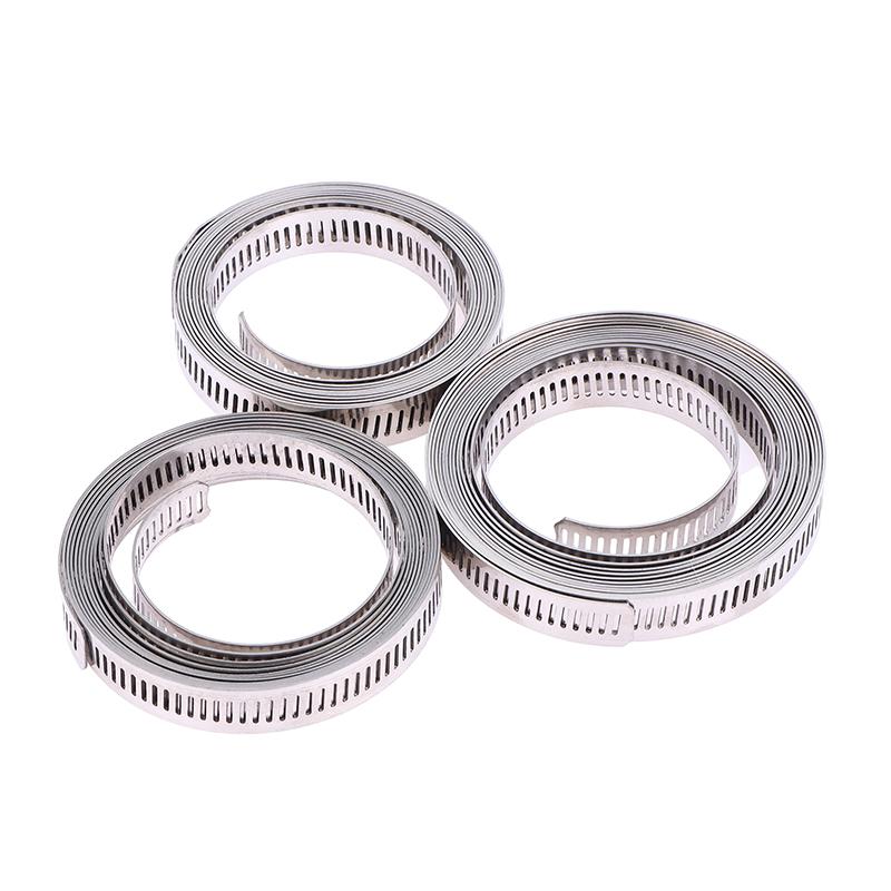304 Edelstahl Schlauchschellen Band Sortiment Kit DIY Verstellbar Große Schneckenradklemmen Befestigungselemente Kraftstoffleitung