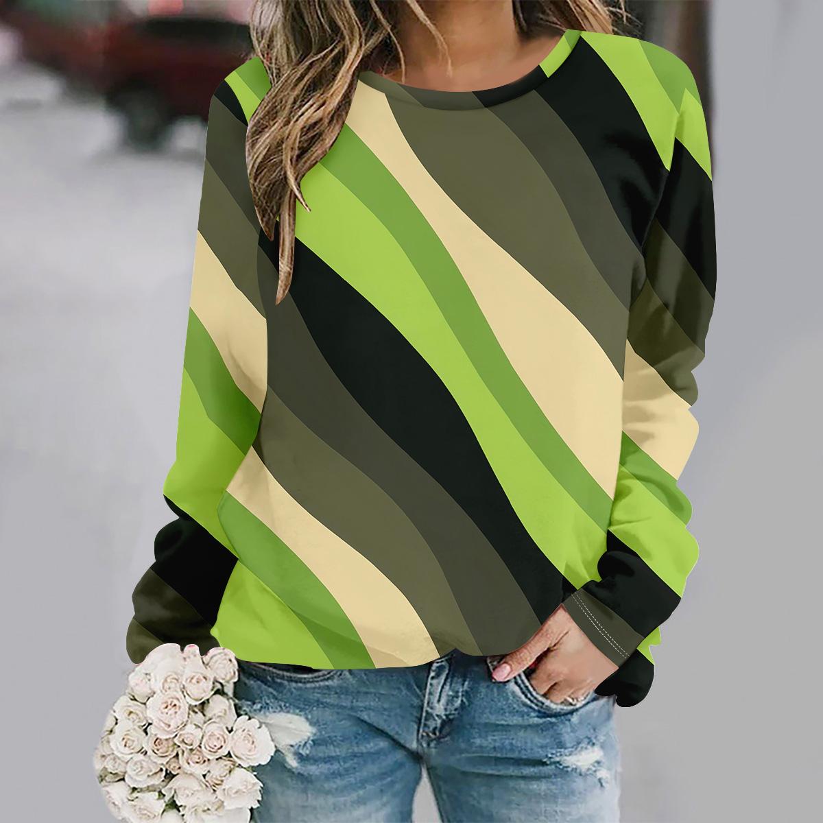 

Мода больших размеров в европейском и американском стиле 2025 Женская элегантная футболка с V-образным вырезом и длинным рукавом 8XL