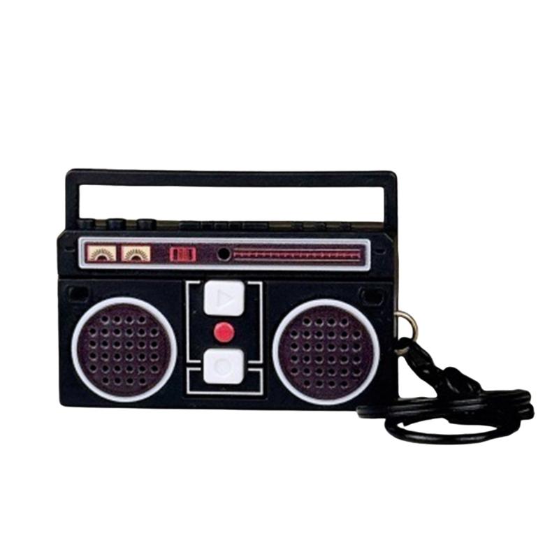 Mini Voice Recorder Keychain Recorder Keychain Creative Tape Recorder Keychain Portable Keychain Pendants for Backpacks