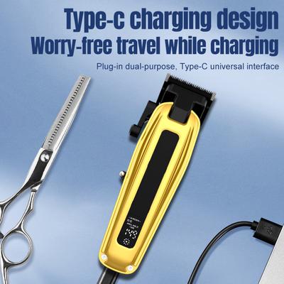 Pánský elektrický zastřihovač vlasů sada Kadeřnický salon profesionální Rytí Kadeřník Domácí USB Elektrický