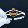 Beautiful Tiger Eye Gemstone Handmade Cuff Bangle 925 Sterling Silver Cuff Bangle, Tiger Eye Bracelet For Wife , Unisex Bangle, Gift For Him