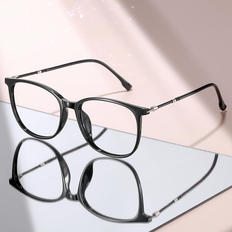 Light Pink Transparent Eyeglasses: Chic Retro Frames for Anti-Blue Light Protection & All-Day Comfort