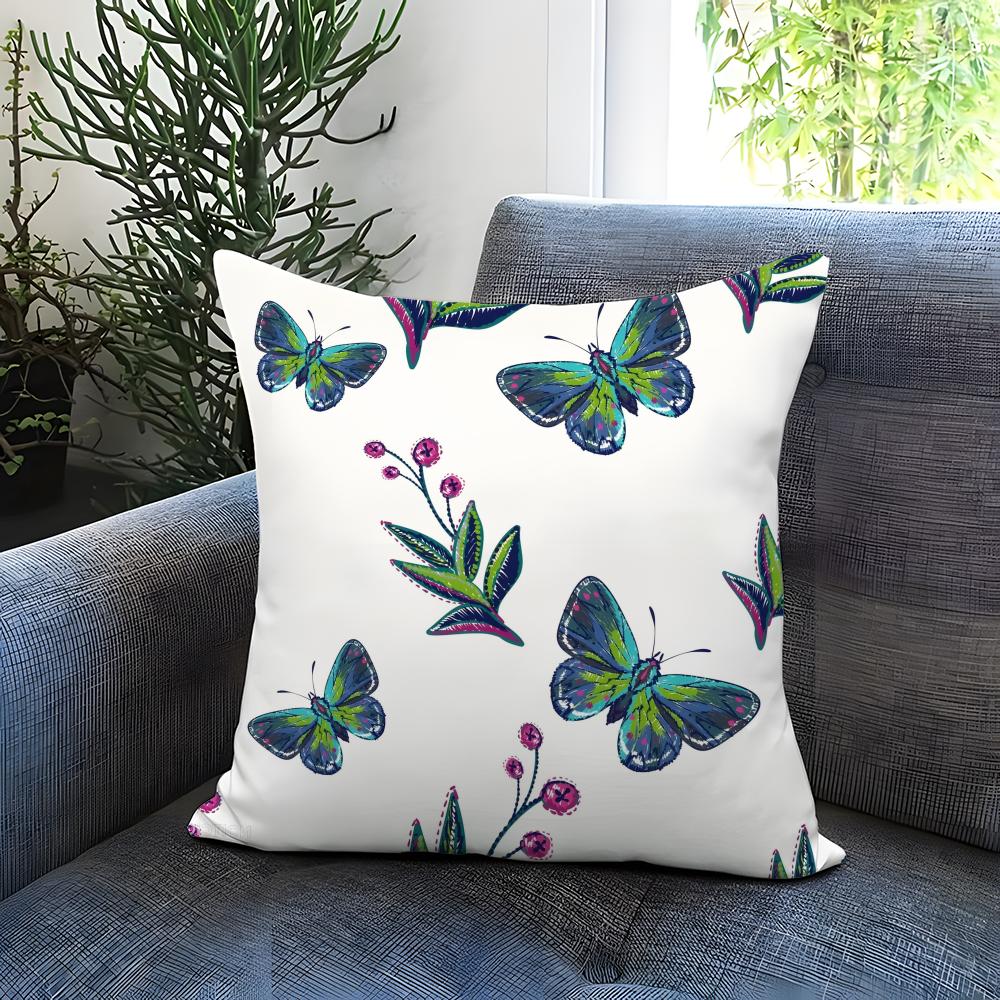 butterfly Cushion Cover Comfortable Reversible Pillow Cover Ideal for Car Sofa Bedroom  Beyond