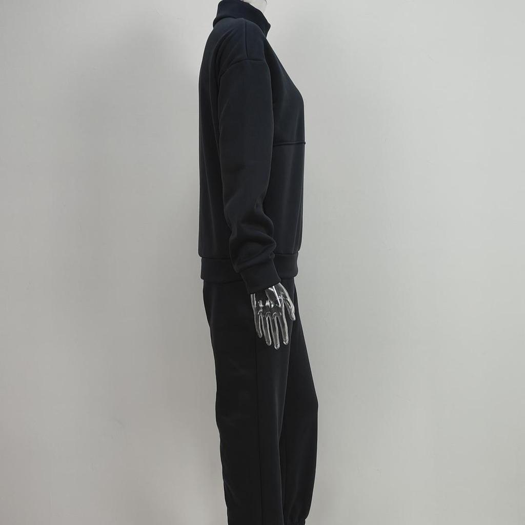 Automne hiver Survêtement pour femmes Oversize Classique uni zippé sweat-shirts Ensemble Deux Pièces Femmes Décontracté sweats à capuche et Pantalons Costumes pour Femmes streetwear