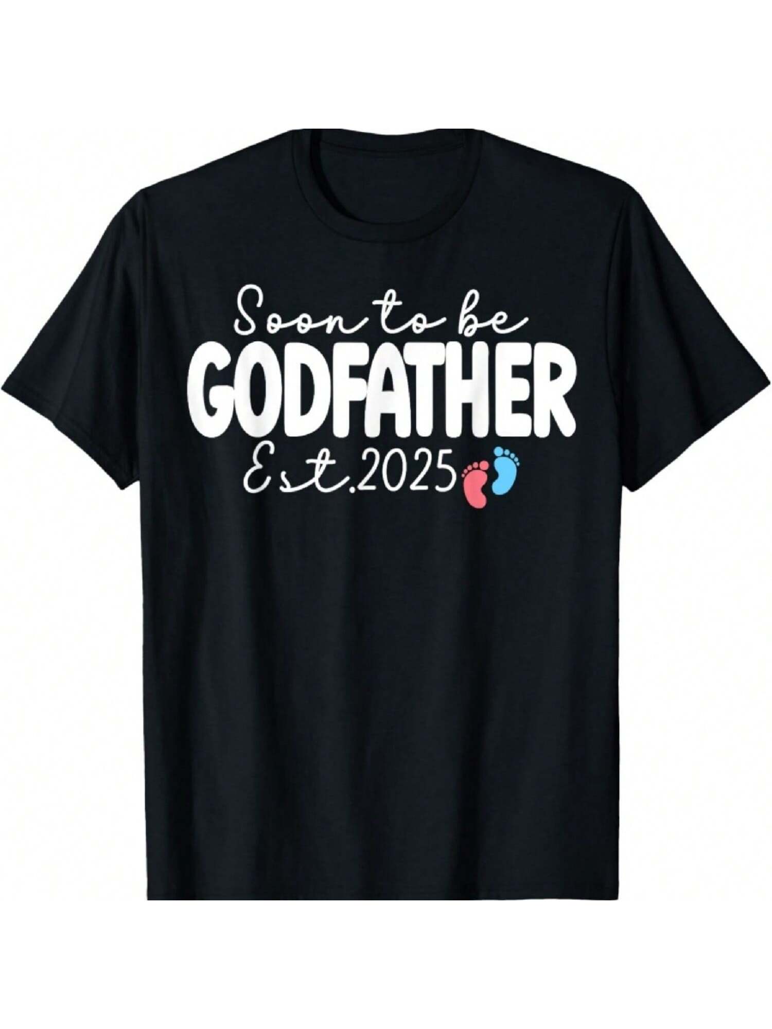 Soon To Be Godfather Est 2025 Promoted To Godfather Family T-Shirt S разноцветный