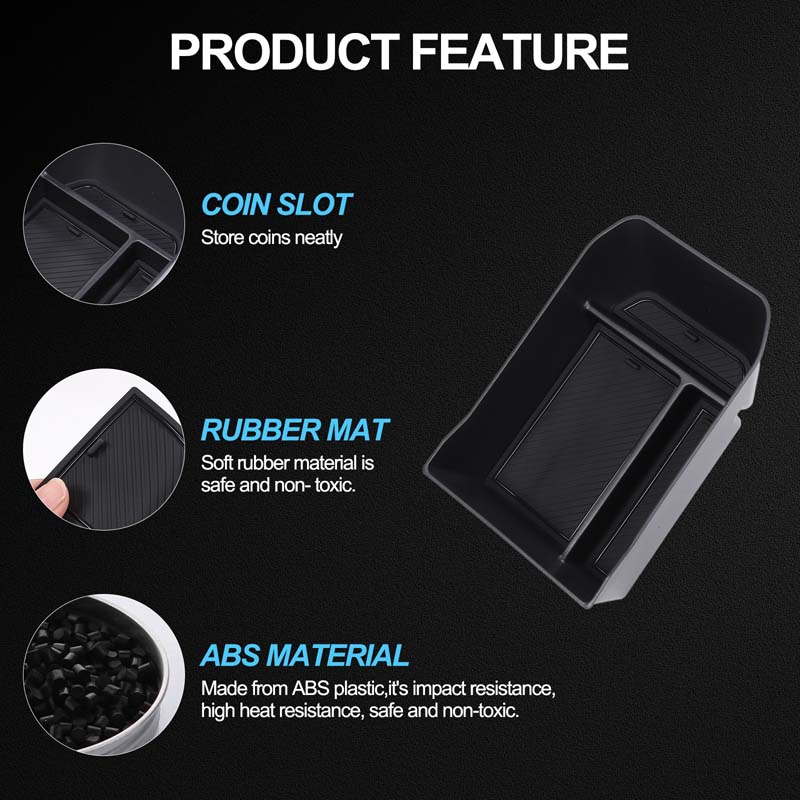 ABS Car Center Console Armrest Storage Box Insert Arm Rest Organizer Tray For Kia EV3 2024 2025 Accessories