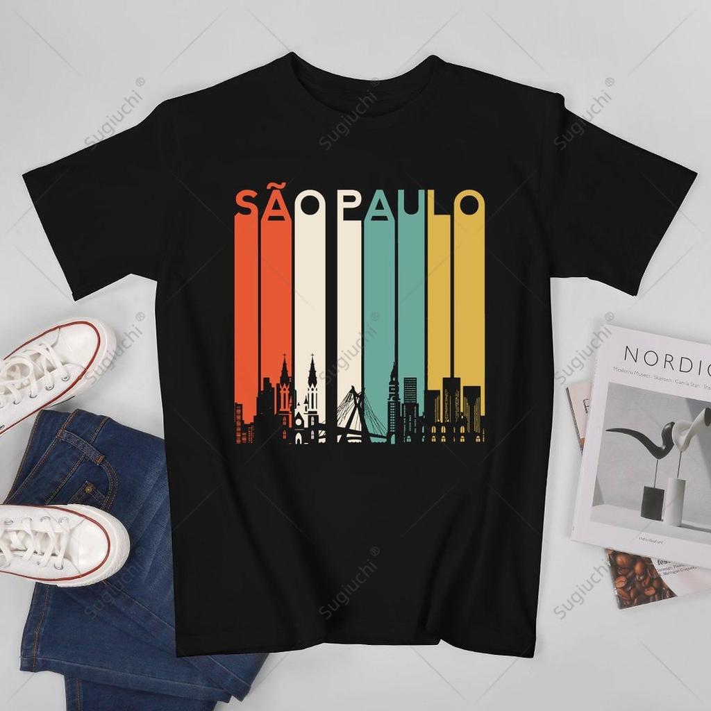 Unisex Unisex Sao Paulo Brazil Rio De Janeiro Brazilian Brasilia Retro Tshirt Tees T Shirts WoUnisex Boys 100 Cotton TShirt