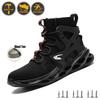 Men's Safety Shoes With Anti-Impact Steel Toe Puncture-Proof Indestructible All-Season Casual Footwear for Exploitation Site