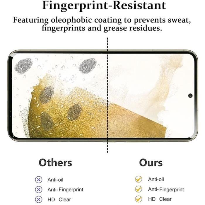 [3 Pièces] Verre Trempé pour Samsung Galaxy S22 - PROSHOP - Protection 9H - Transparent