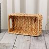 1/2Pcs Storage Basket with Handle Sturdy Structure Large Capacity Strong Load-bearing Hand-Woven Scalloped Edge Wicker Baskets