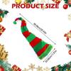 Christmas Creative LED Gold Velvet Light up Christmas Hat Elf Hat Decoration with 3 Button battery Holiday Party Dress Up hat