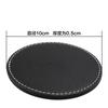 6pcs/set Leather Heat Insulation Coasters Tea Round Leather Tea Coffee Cup Pad Desk Decor